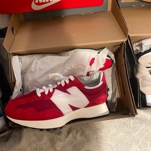 Nike and new balance size 9.5 both worn 2 times each, in original boxes